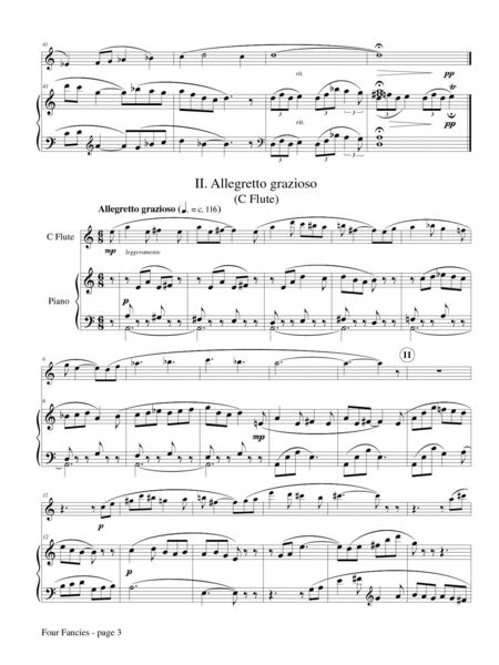 Four Fancies for Flute and Piano