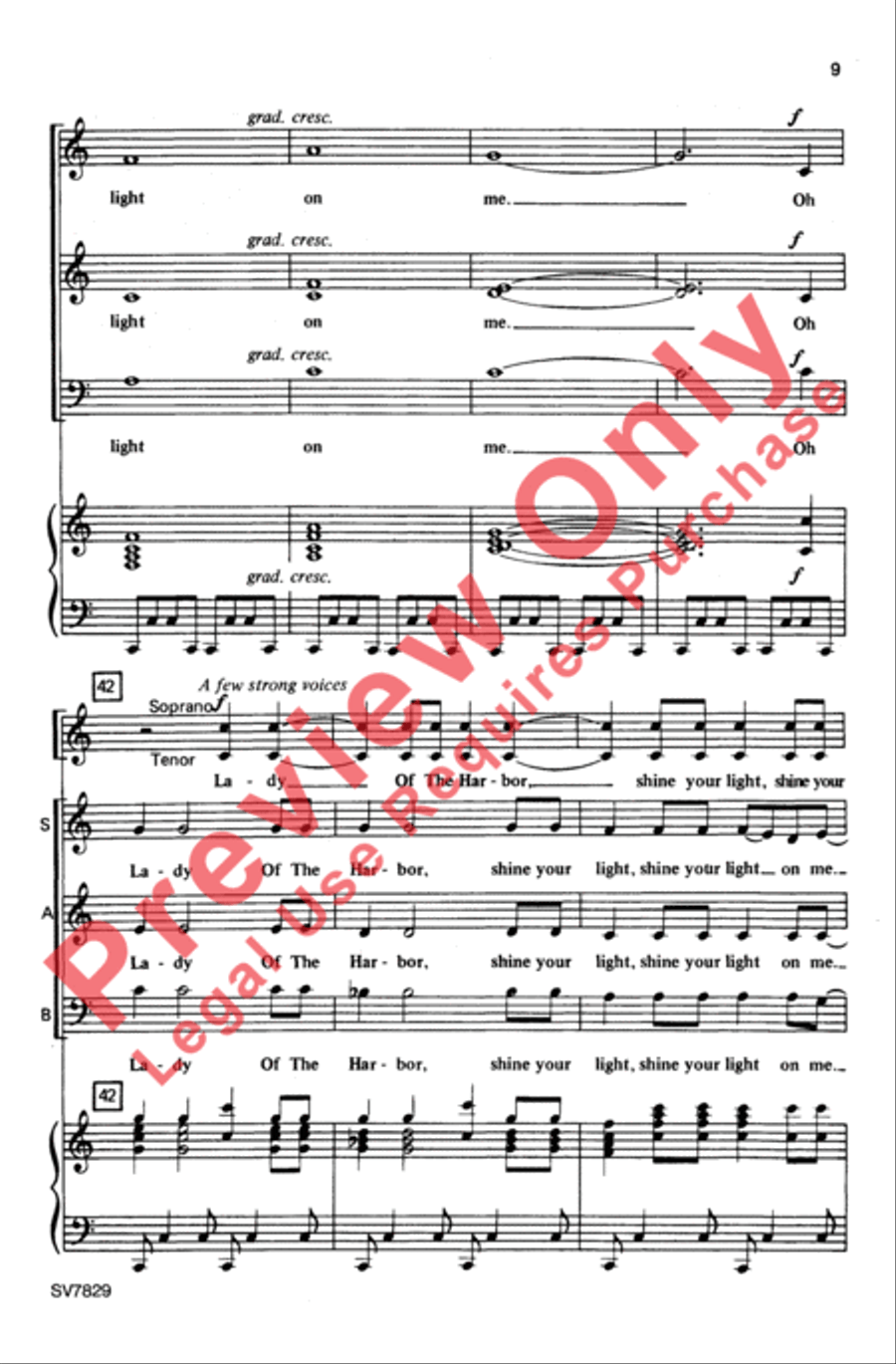Lady of the Harbor 3-Part scores gallery preview page 8