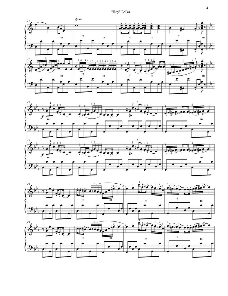 Hey Polka for Two Accordions Accordion scores gallery preview page 4
