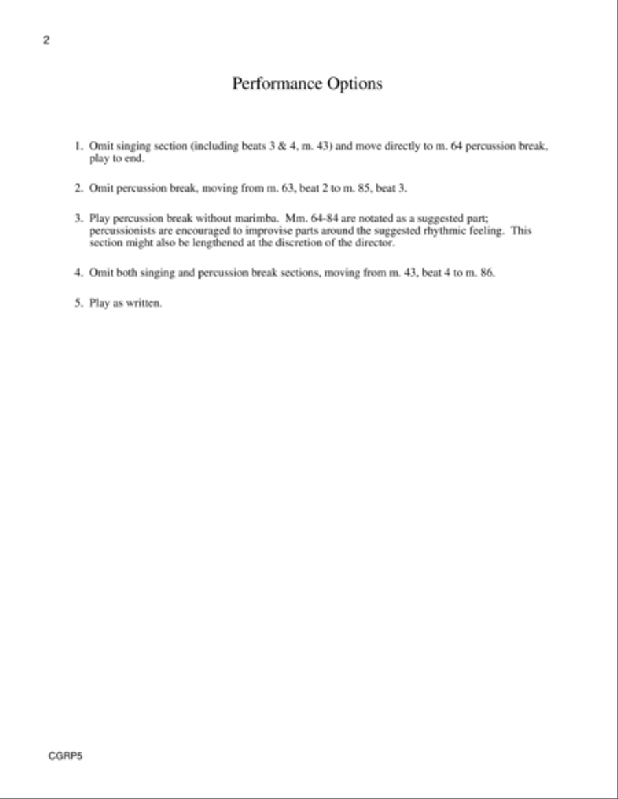 Come by Here Kum ba Yah with reproducible Instrumental Parts Full Score Voice scores gallery preview page 2