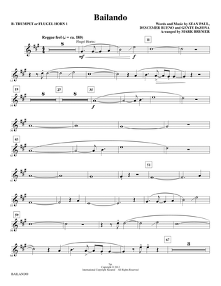 Bailando (arr. Mark Brymer) - Trumpet 1 (opt. Flugelhorn)