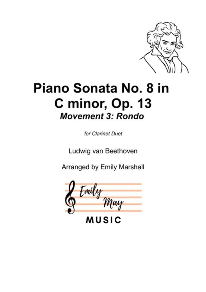 Piano Sonata No. 8 in C minor, Movement 3: Rondo - Beethoven (for Clarinet Duet) image number null