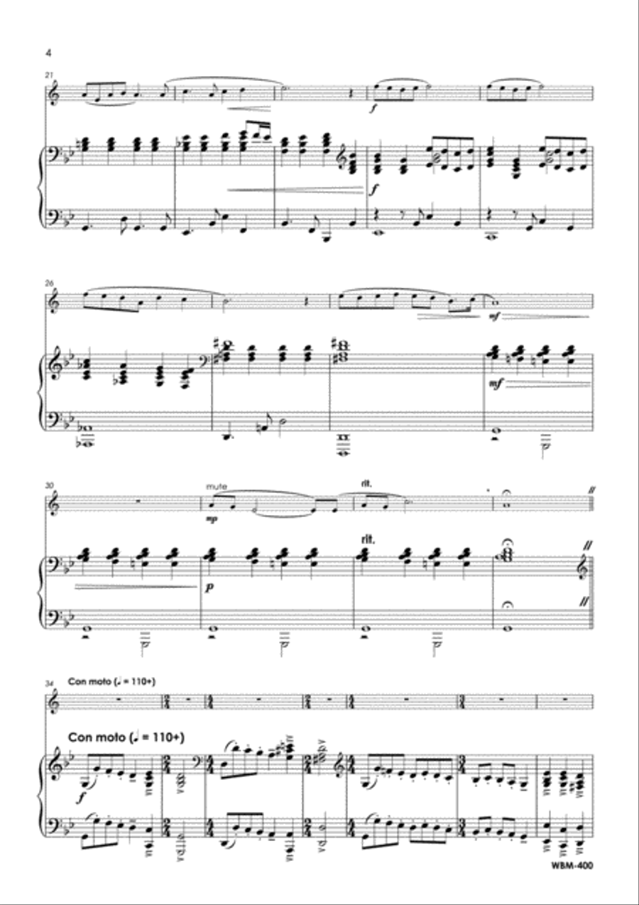 Introduction & Rondino Trumpet Solo scores gallery preview page 3