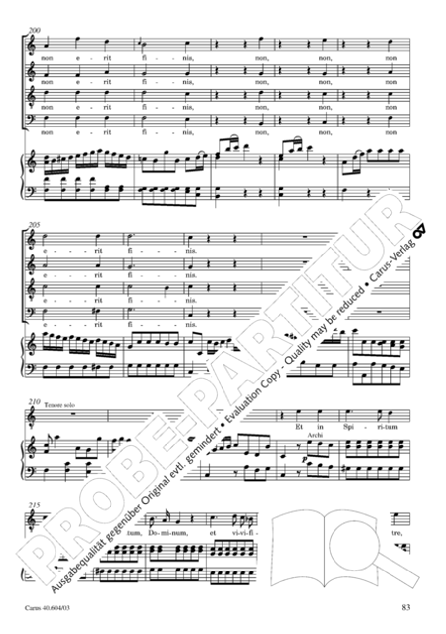 Grosse Mariazeller Messe in C 4-Part scores gallery preview page 92