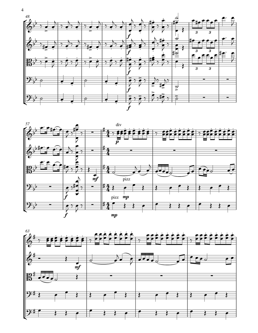 España cañí (Espana Cani) - Arranged for string Orchestra String Orchestra scores gallery preview page 4