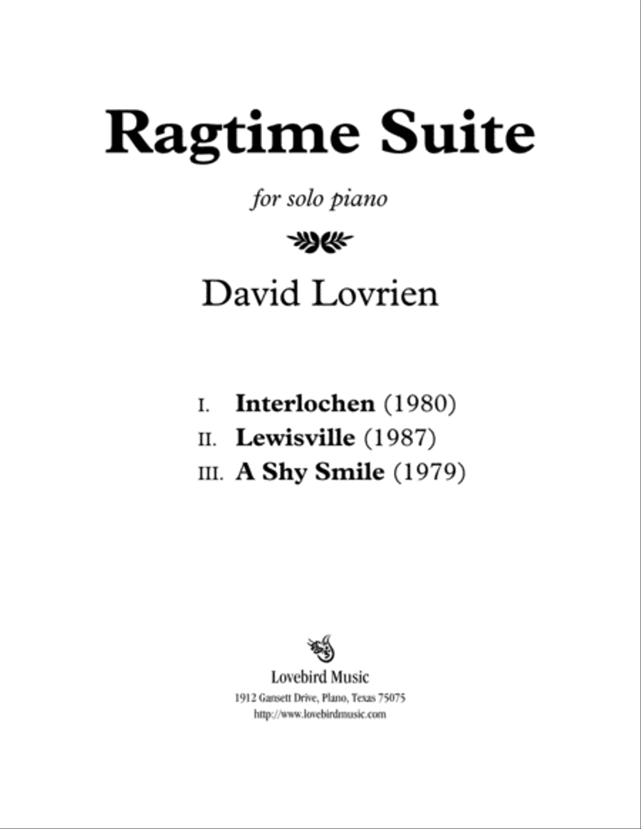 Ragtime Suite Piano Solo scores gallery preview page 2