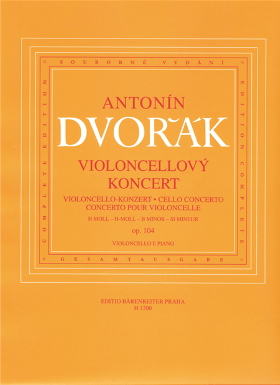 Concerto for Violoncello and Orchestra in B minor, op. 104 Piano scores gallery preview page 1