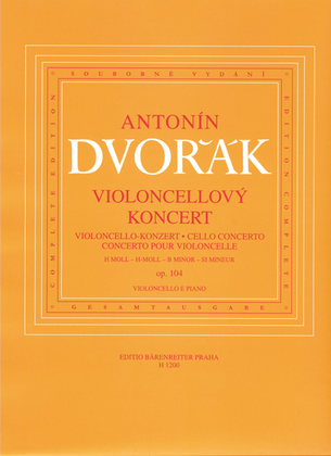 Book cover for Concerto for Violoncello and Orchestra in B minor, op. 104