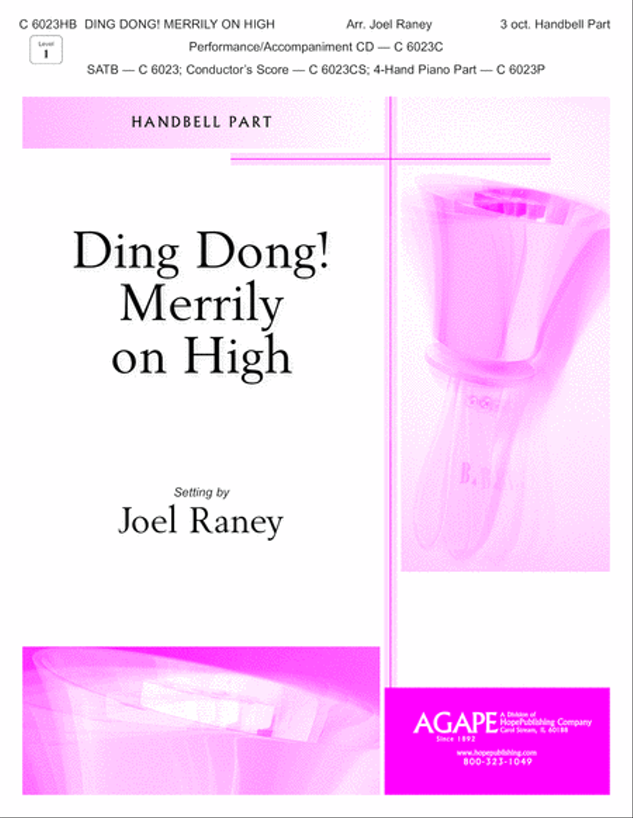 Ding Dong! Merrily on High Unison Choir scores gallery preview page 1
