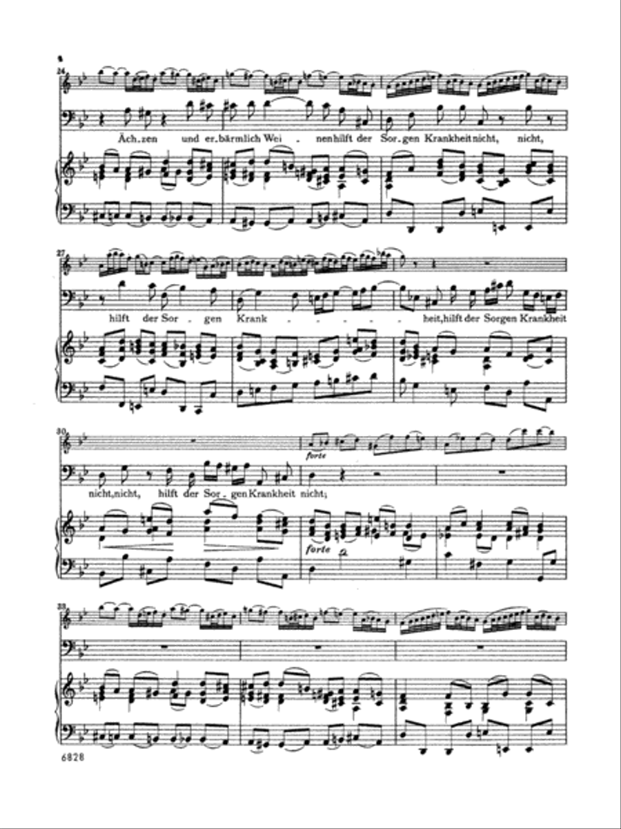 Bach: 12 Bass Arias from Church Cantatas (German) Voice Solo scores gallery preview page 3