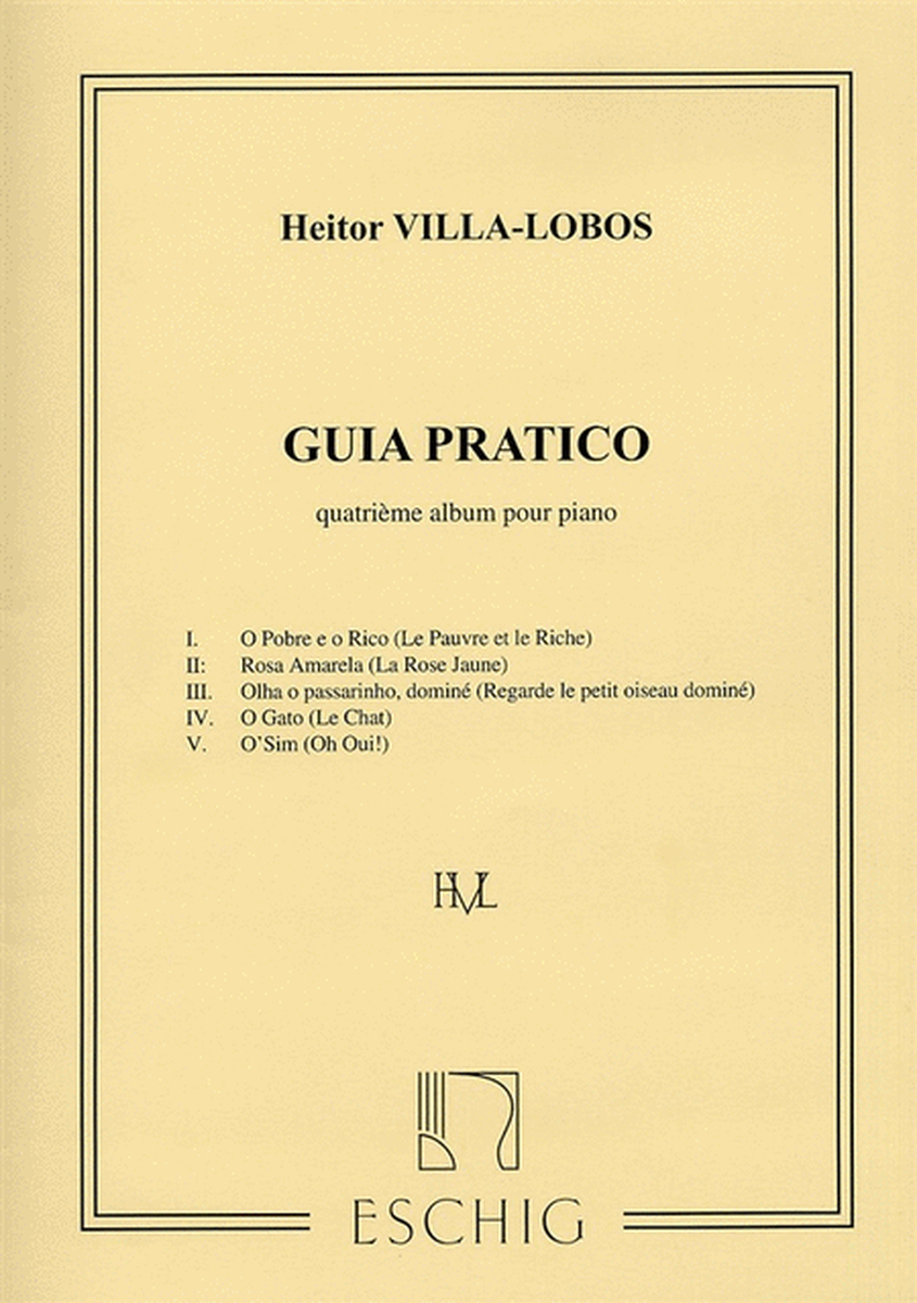 Villa-Lobos Guia Pratico Album N 4 Piano