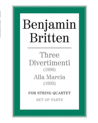 Three Divertimenti (1936) and Alla Marcia (1933)