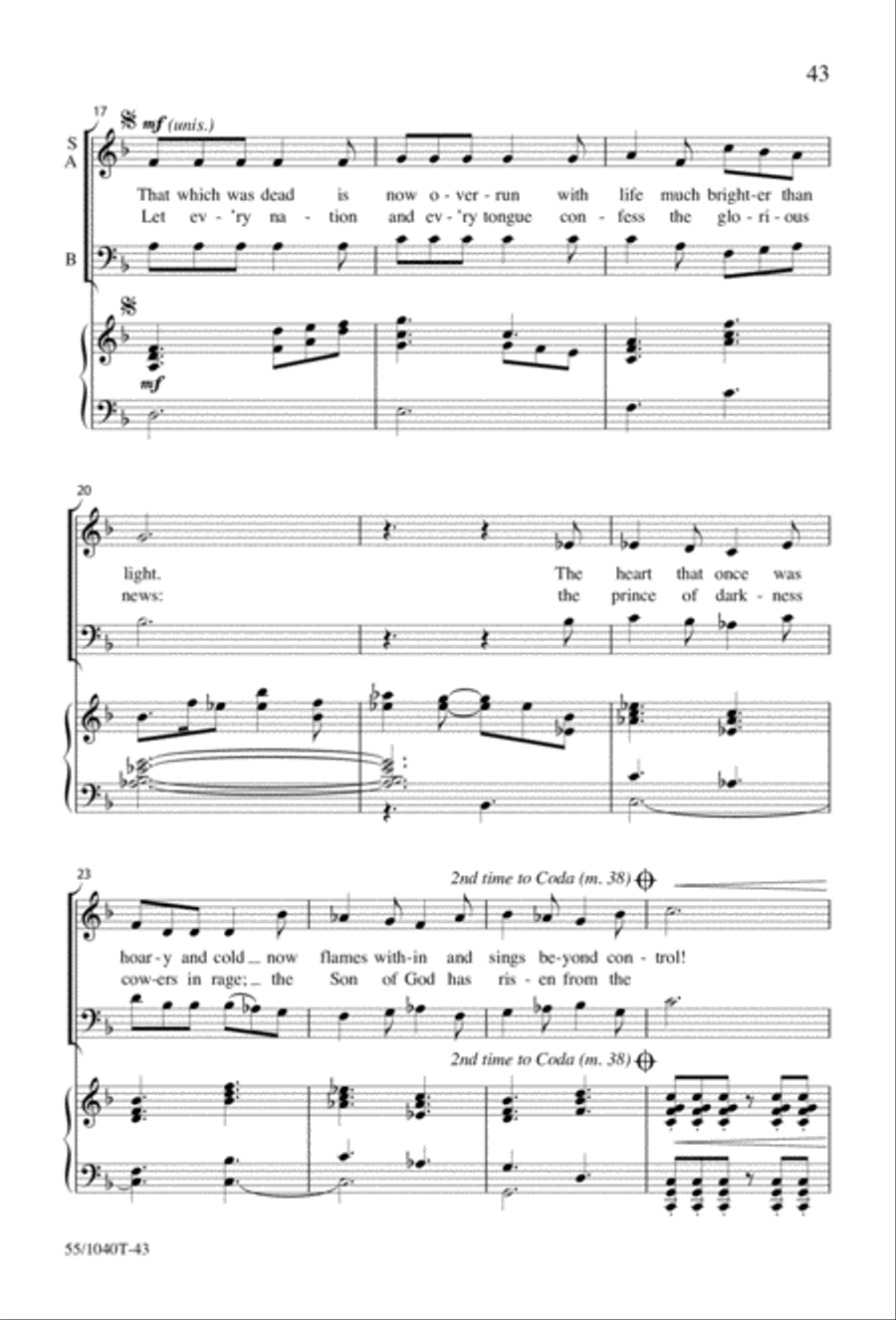 Arise, Rejoice! 3-Part scores gallery preview page 45