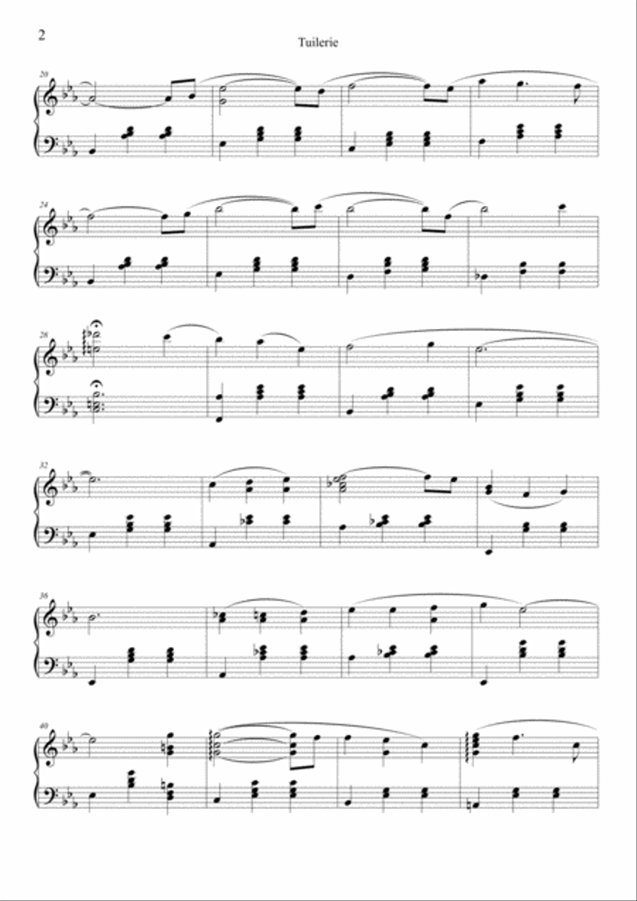 Tuilerie Tuilerie Piano Solo scores gallery preview page 2