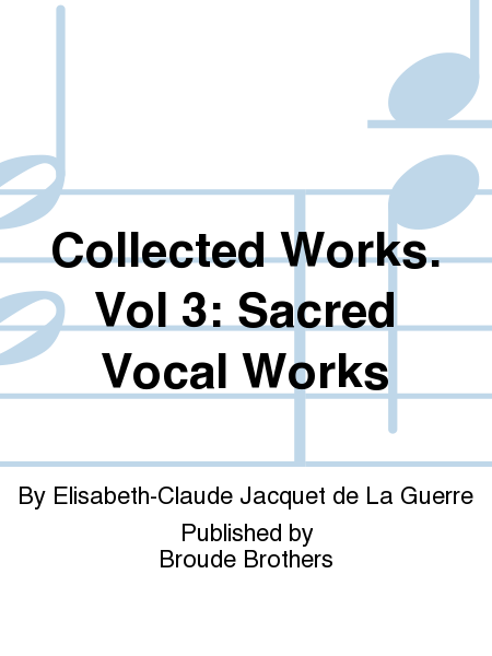 Collected Works. Vol 3: Secular Works