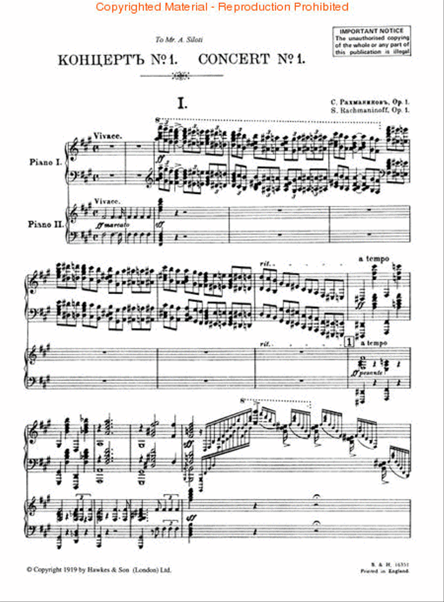 Piano Concerto No. 1, Op. 1 Piano Solo scores gallery preview page 2