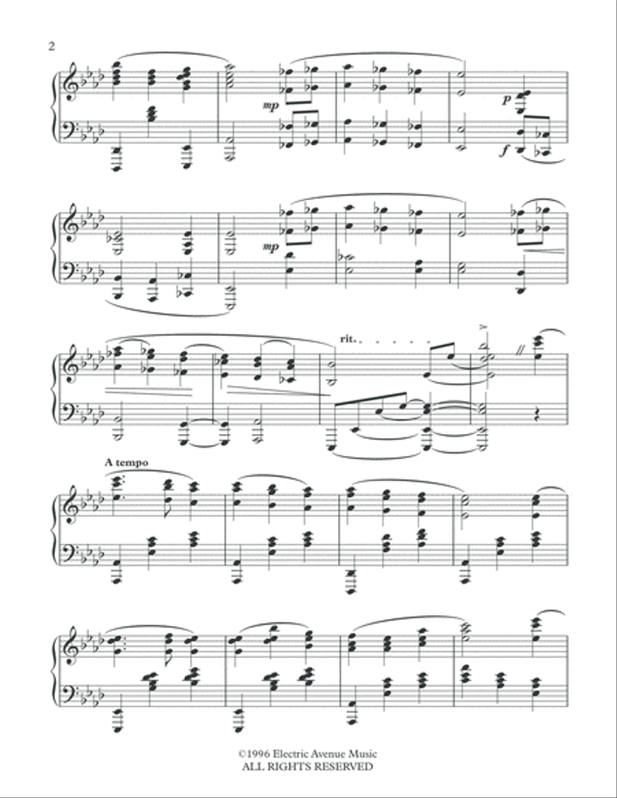 Brahms-Baker: Away In A Manger Waltz Piano Solo scores gallery preview page 3