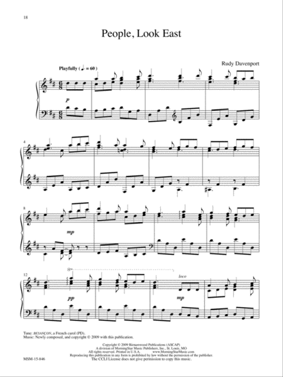 Advent and Christmas Wonder, Set 3 Easy Piano scores gallery preview page 8
