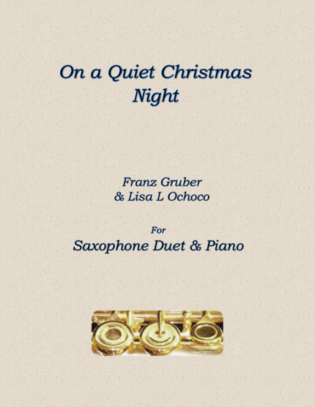 On a Quiet Christmas Night for Saxophone Duet and Piano image number null