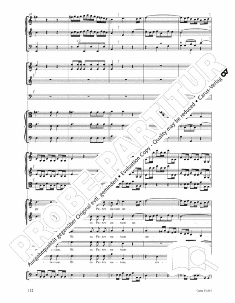 C Minor Mass, K. 427 (Missa in c KV 427) 4-Part scores gallery preview page 128