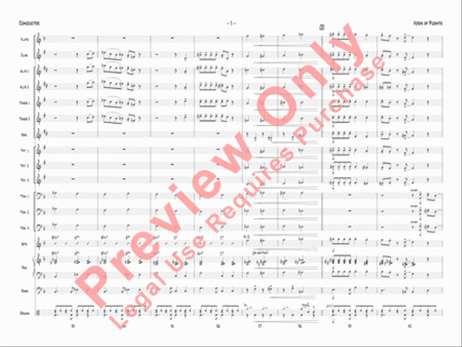 Horn of Puente Horn of Puente Jazz Ensemble scores gallery preview page 8