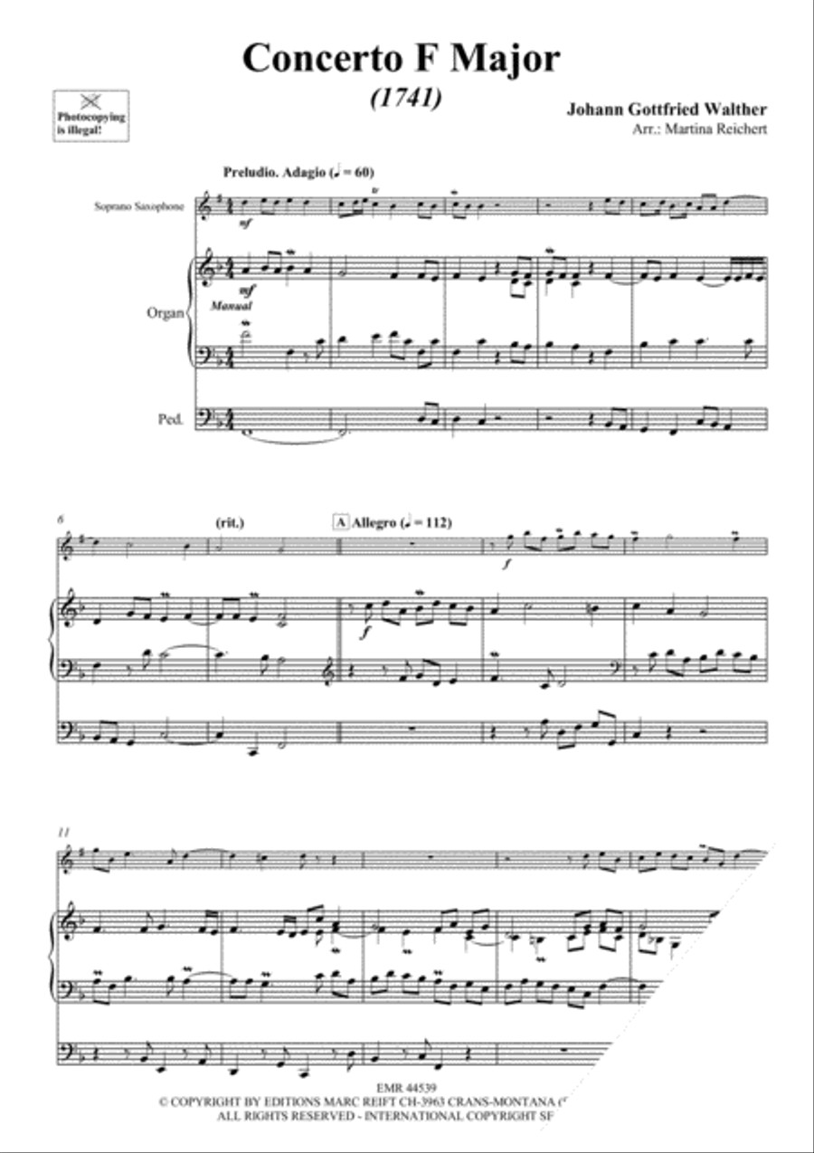 Concerto F Major Soprano Saxophone scores gallery preview page 4