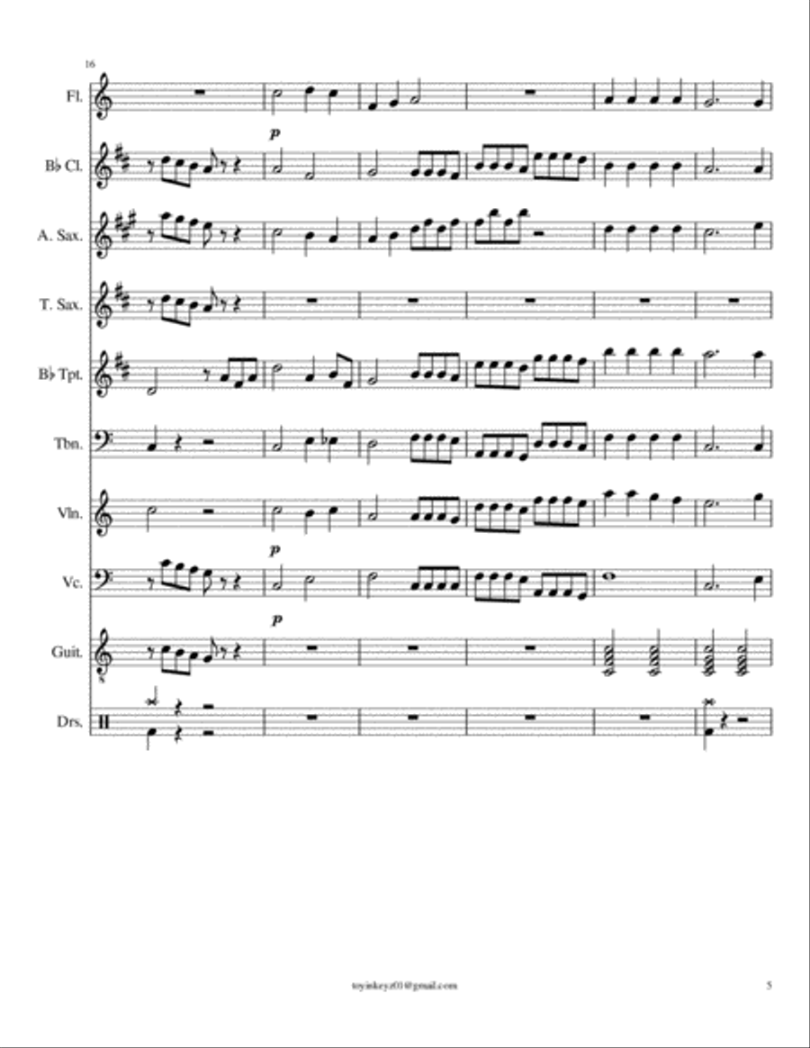 Orchestra for What shall we say Large Ensemble scores gallery preview page 5