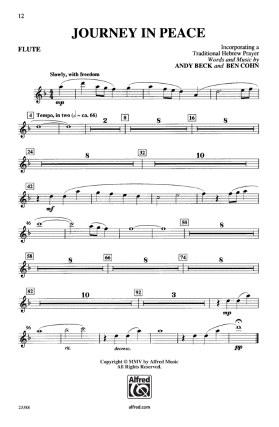 Journey in Peace Journey in Peace 2-Part scores gallery preview page 13