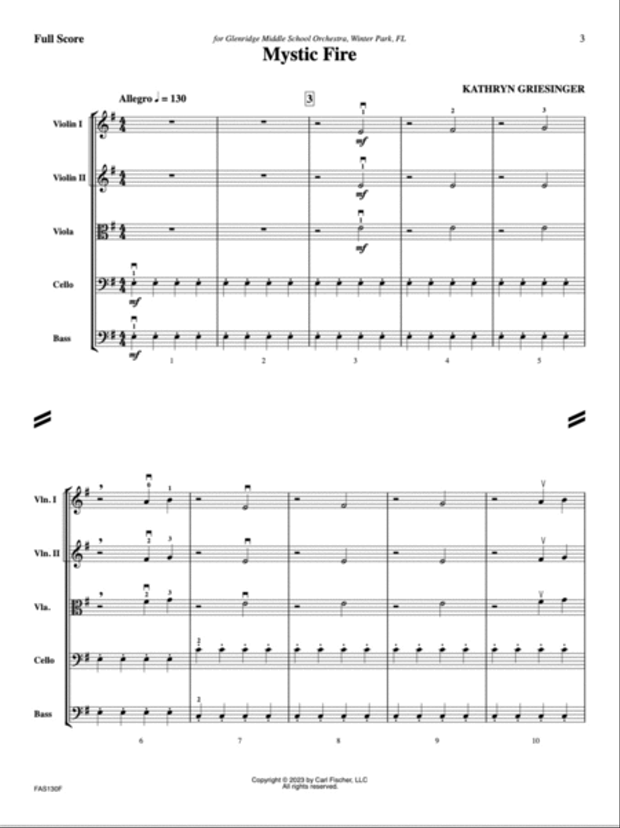 Mystic Fire Orchestra scores gallery preview page 2