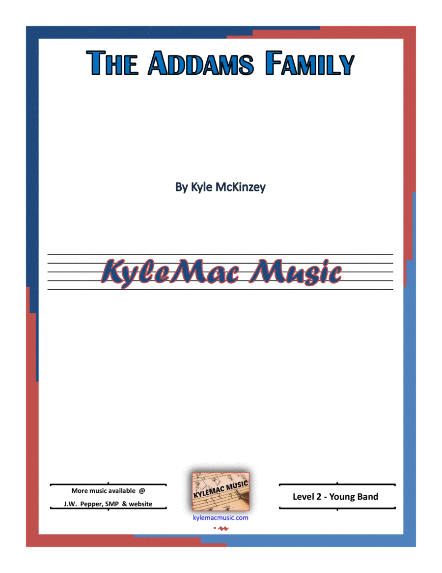 Addams Family Theme Concert Band scores gallery preview page 1