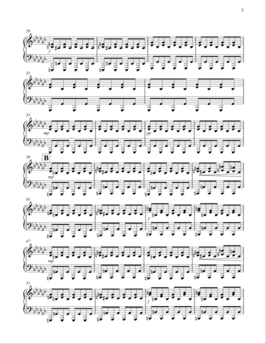 Softness (Piano Study #2) Piano Method scores gallery preview page 3