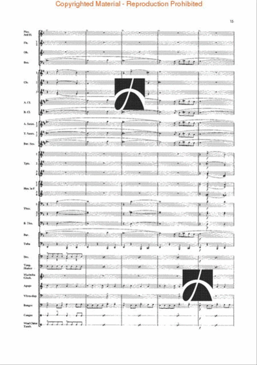 Jungle Fantasy Jungle Fantasy Concert Band scores gallery preview page 12