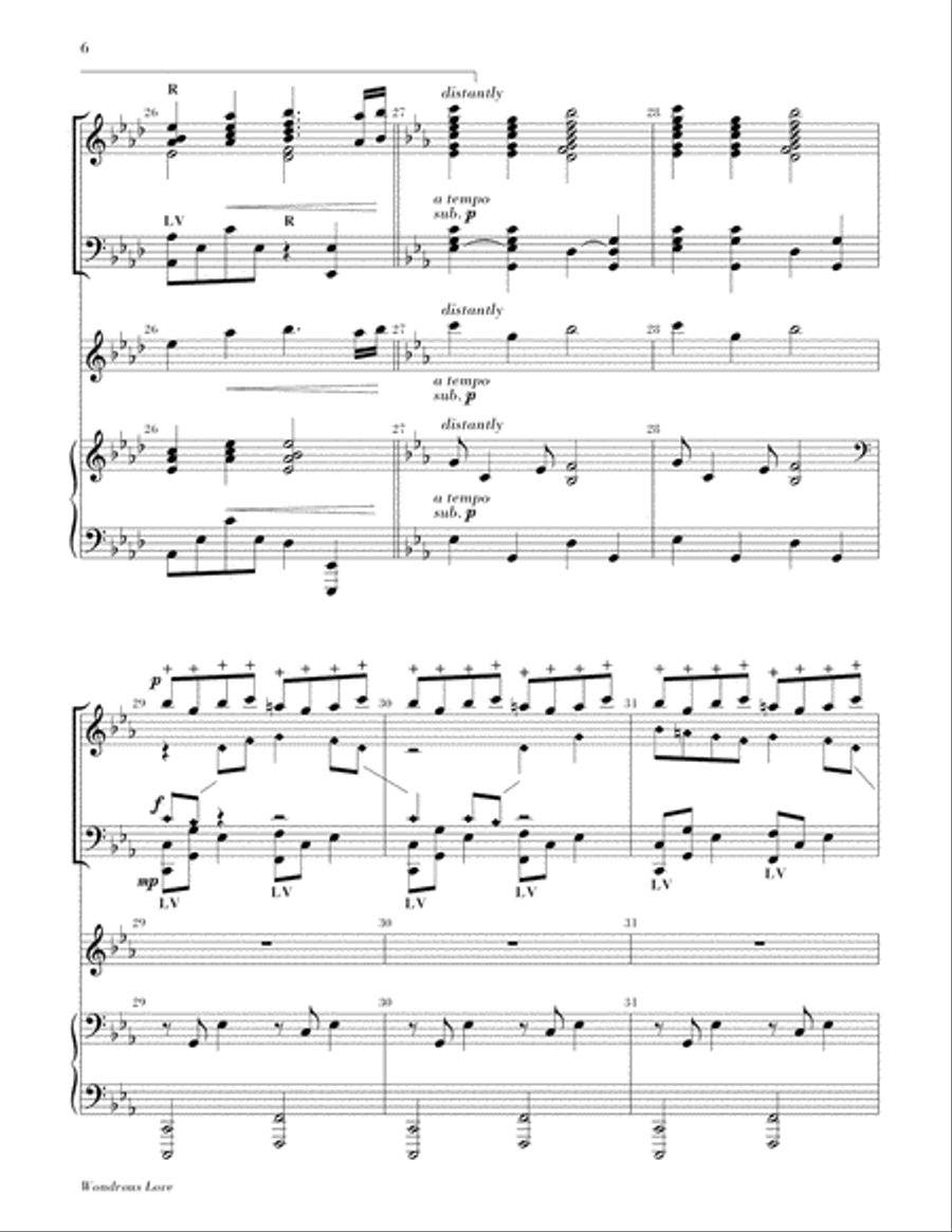 Wondrous Love Is This Piano scores gallery preview page 6