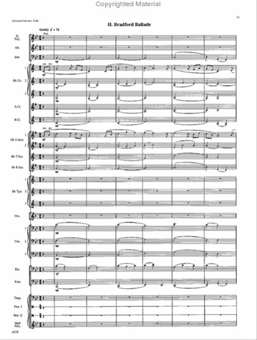 West Highlands Sojourn Concert Band scores gallery preview page 14