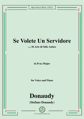 Donaudy-Se Volete Un Servidore,in D flat Major