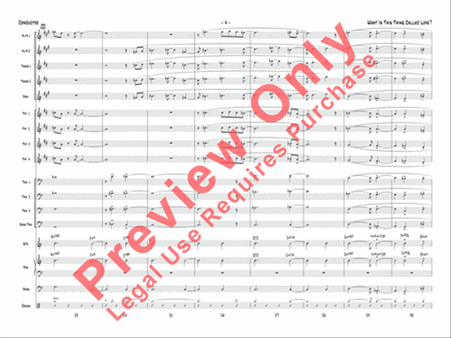 What Is This Thing Called Love? (from Wake Up and Dream) Jazz Ensemble scores gallery preview page 5
