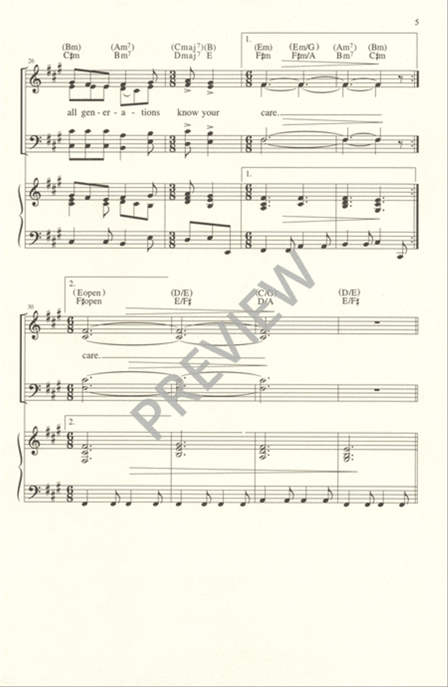 God of the Ages God of the Ages 4-Part scores gallery preview page 5
