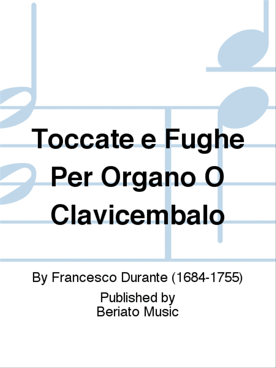 Toccate e Fughe Per Organo O Clavicembalo Harpsichord scores gallery preview page 1
