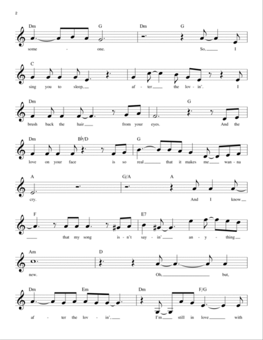 After The Lovin' After The Lovin' Piano scores gallery preview page 2