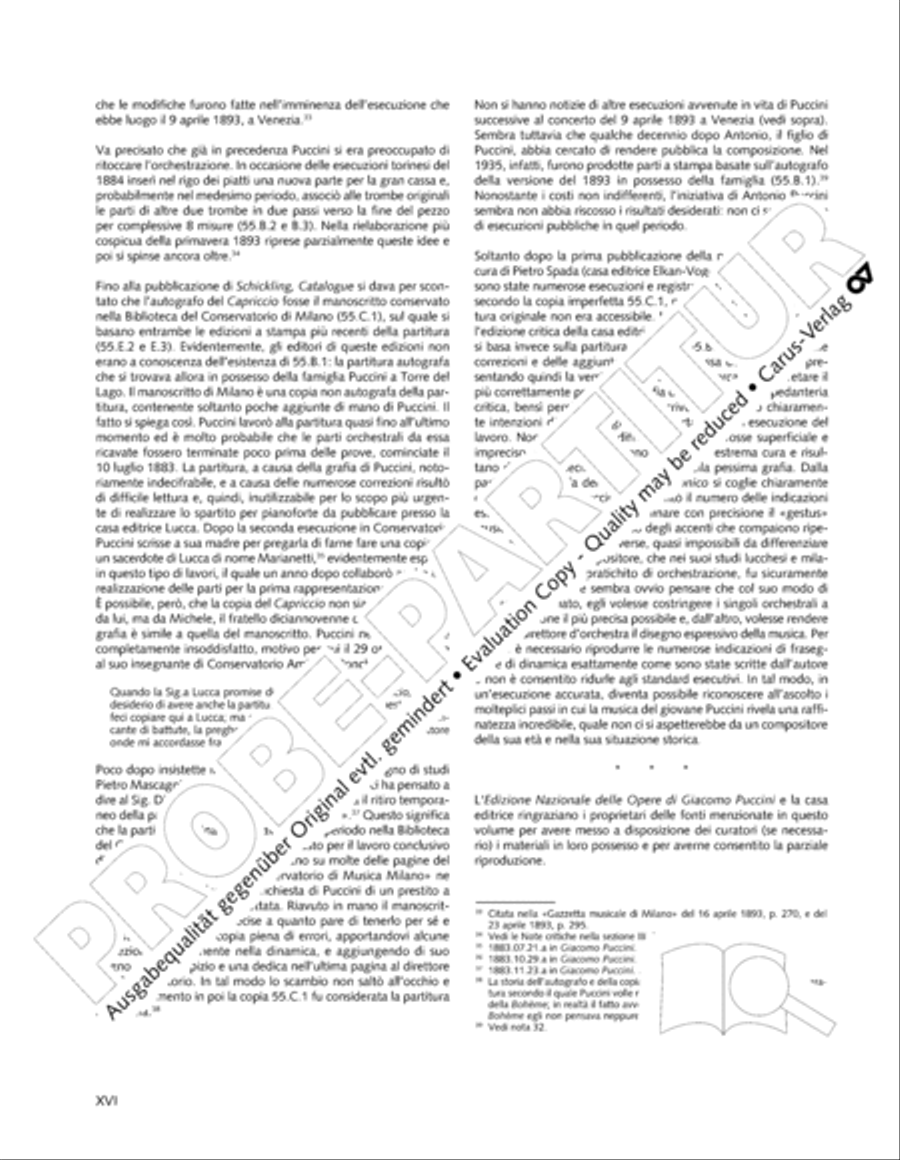 Edizione Nazionale delle Opere di Giacomo Puccini. II. Instrumental music; 1. Works for orchestra (vol. II/1) Score scores gallery preview page 17