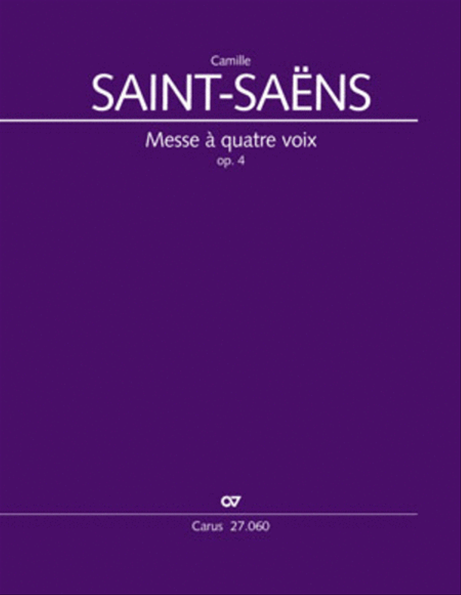 Messe a quatre voix 4-Part scores gallery preview page 1
