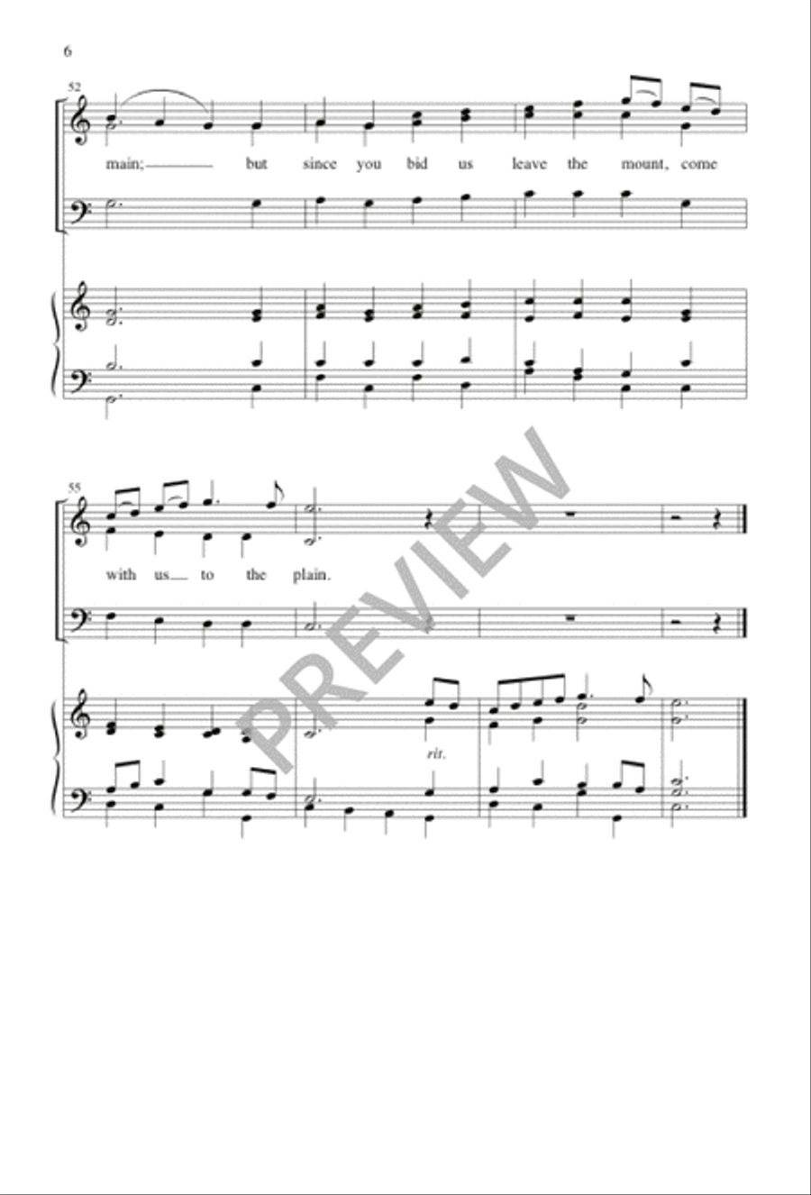 'Tis Good, Lord, to Be Here 3-Part scores gallery preview page 7