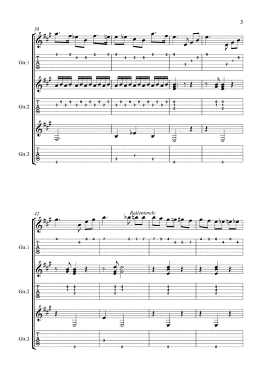 Fernando Sor Opus 55 No.1 Acoustic Guitar scores gallery preview page 5