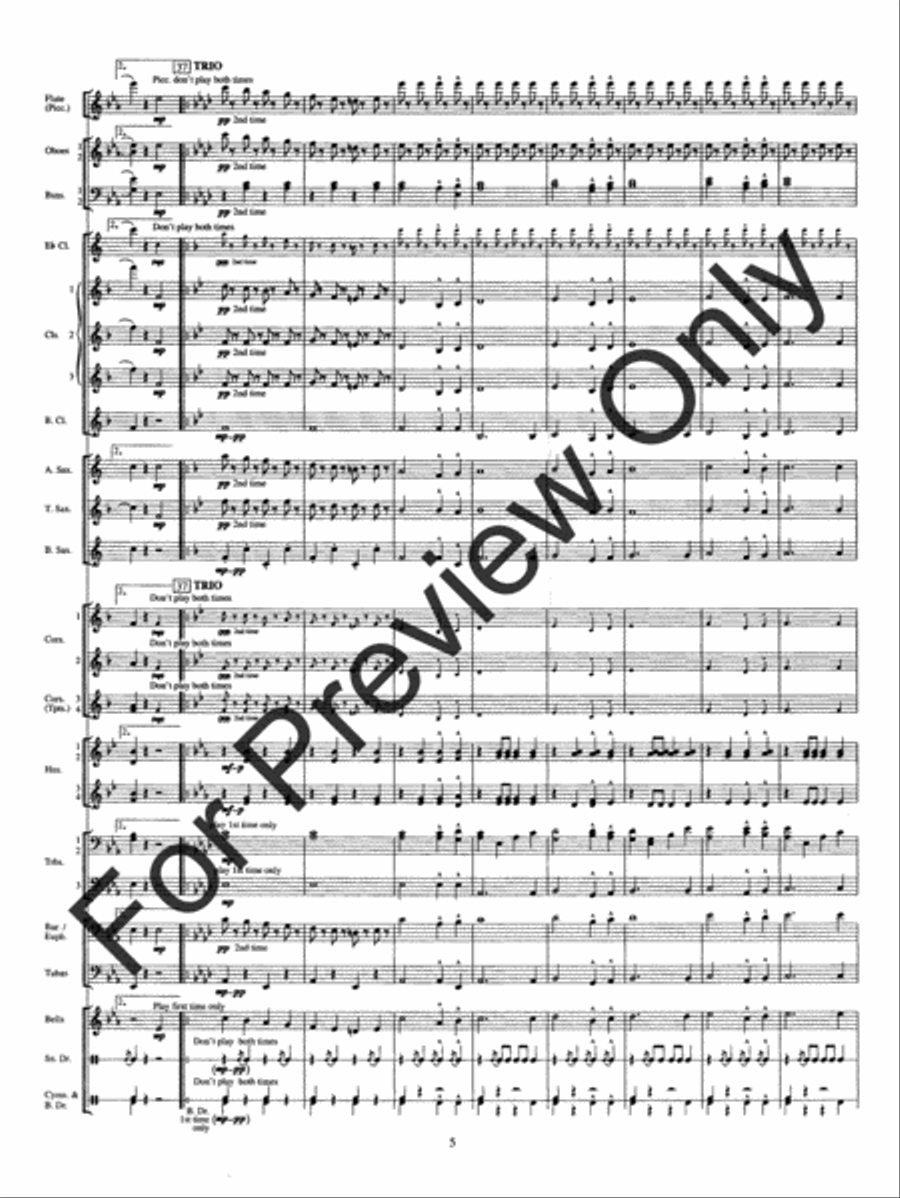 The Belle Of Chicago (Score) Concert Band scores gallery preview page 10