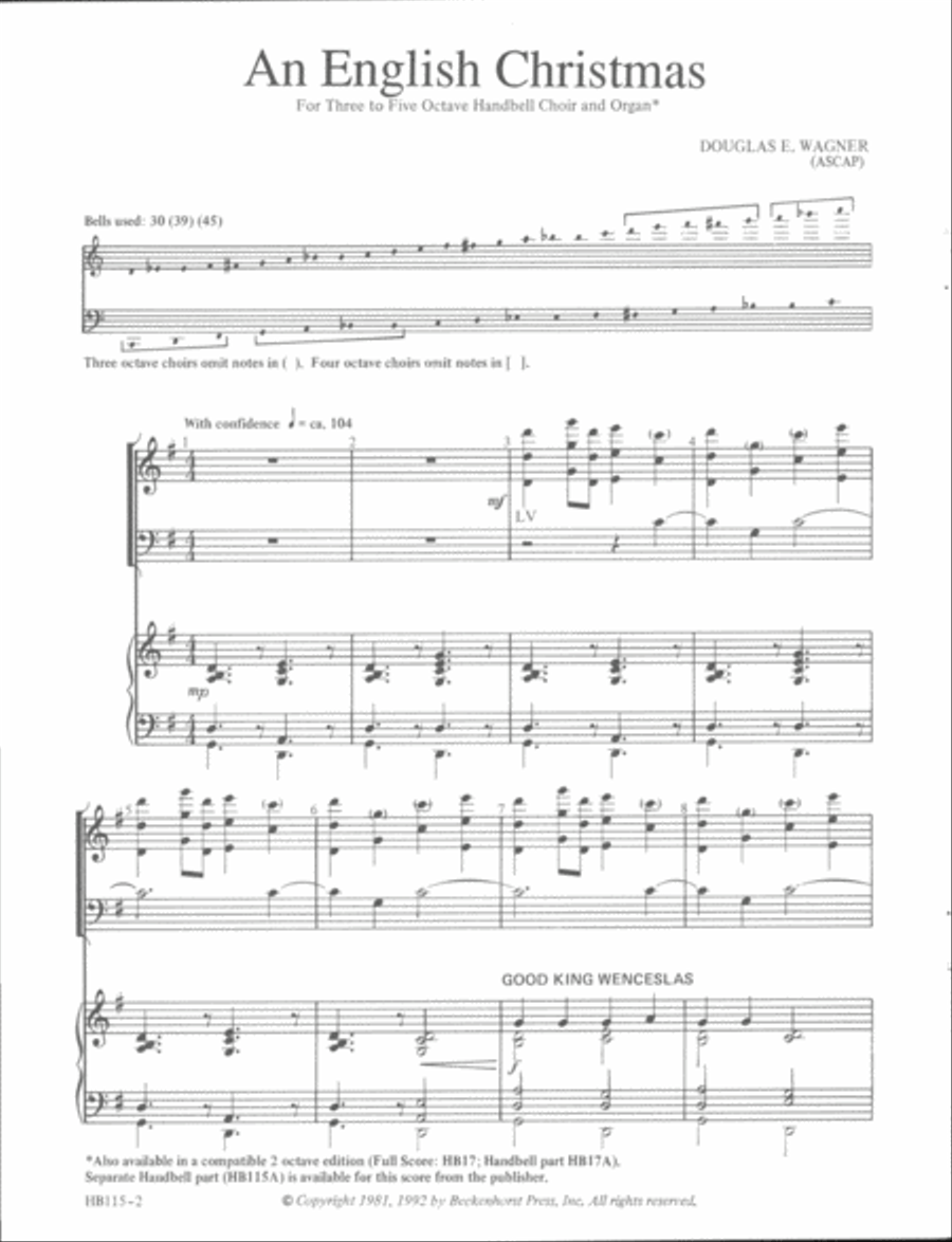 An English Christmas - 3-5 octaves - full score 5-Octaves scores gallery preview page 2