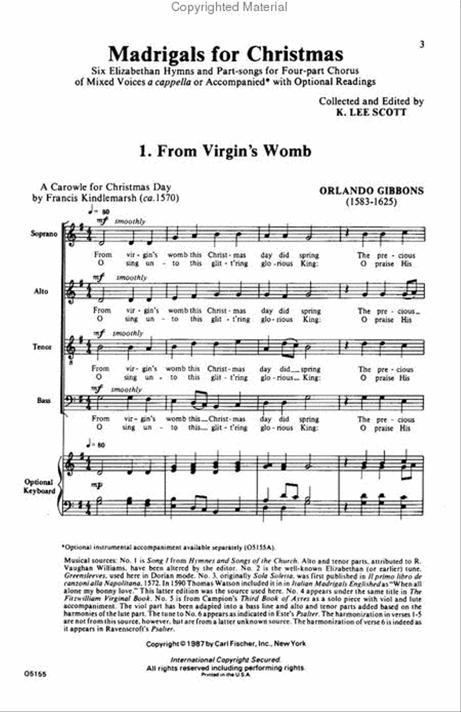 Madrigals For Christmas 4-Part scores gallery preview page 2