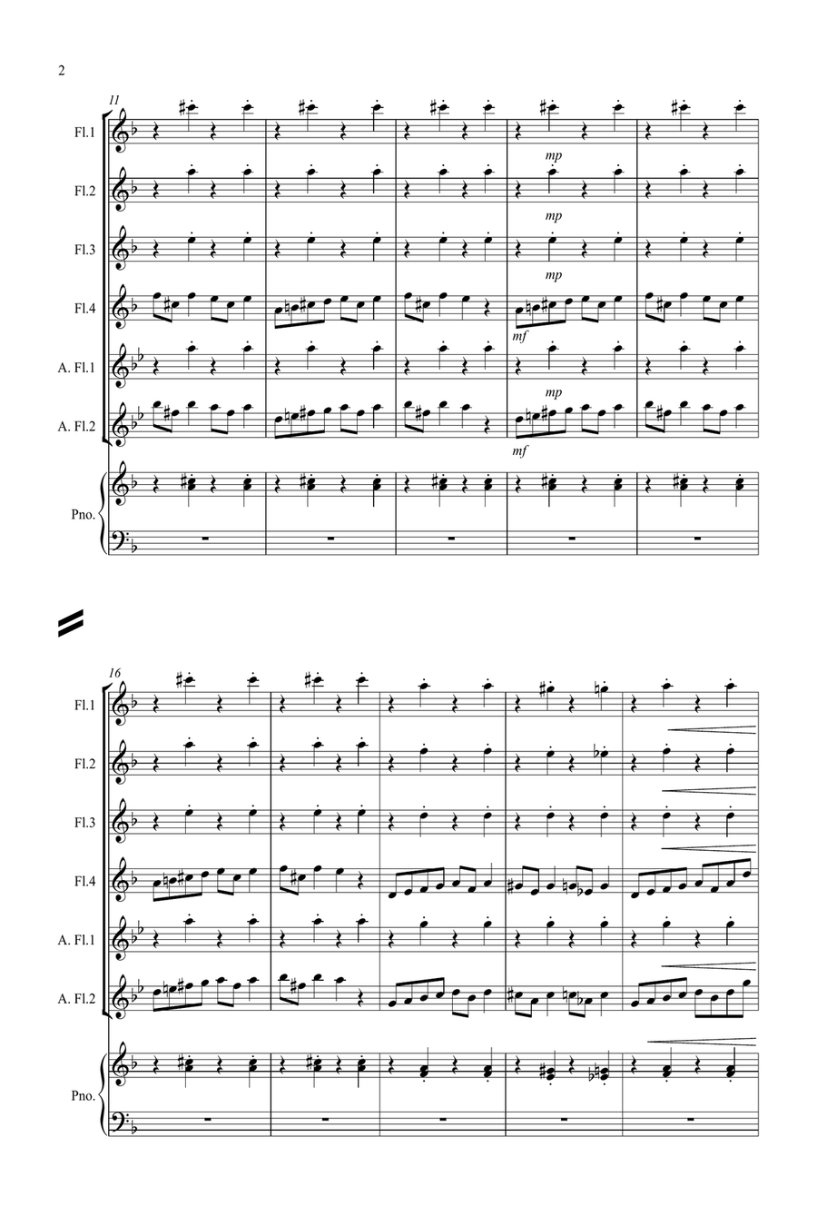 In the Hall of the Mountain King for Flute Quartet Flute Quartet scores gallery preview page 2