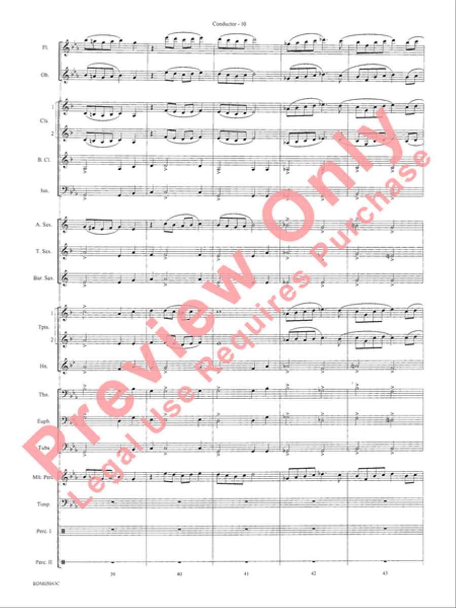 Abaco Overture Concert Band Methods scores gallery preview page 14