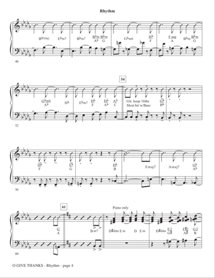 O Give Thanks - Rhythm O Give Thanks - Rhythm Choir scores gallery preview page 4