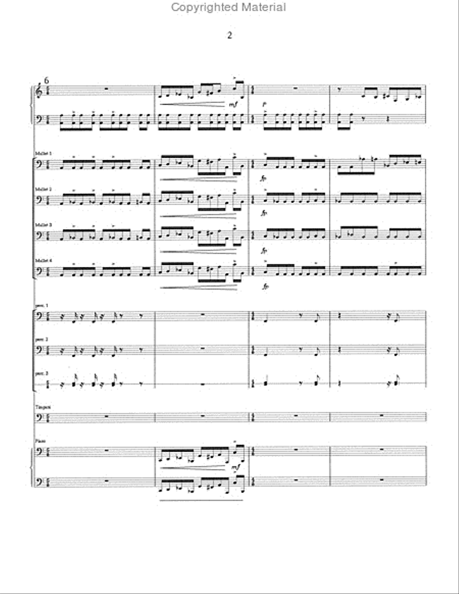 Song of Middle Earth Percussion Ensemble scores gallery preview page 3